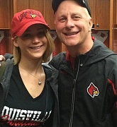 Jennifer Lawrence & Family at Louisville Cardinals Basketball Game - December 27