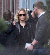 Jennifer Lawrence Filming Joy on April 14, 2015