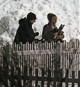 Jennifer Lawrence Filming Joy on February 19, 2015