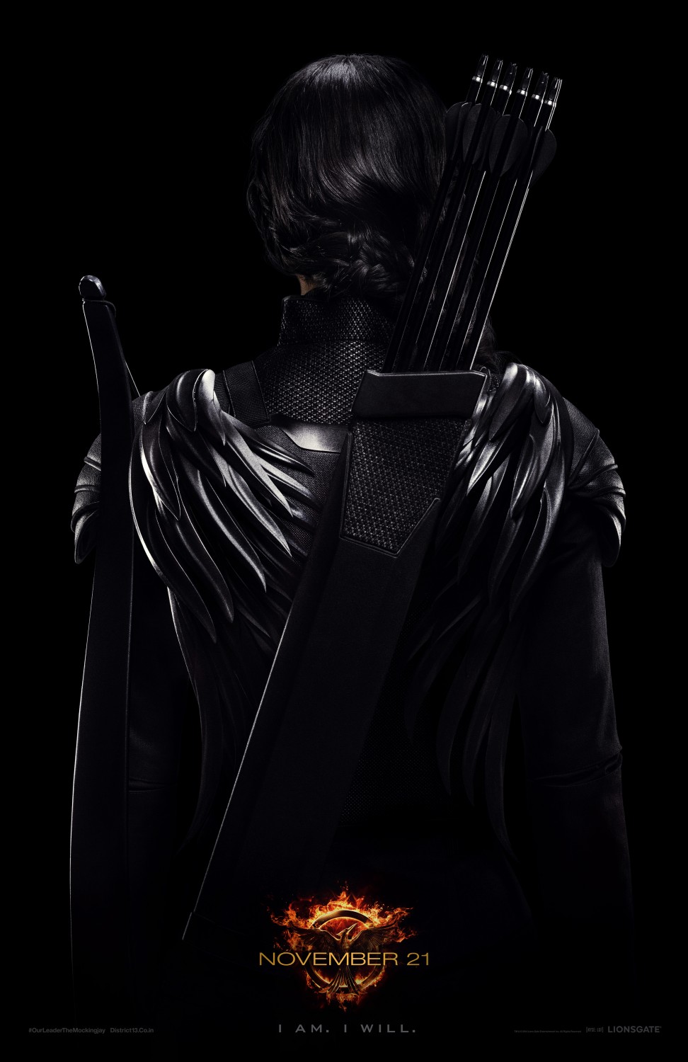 Katniss Everdeen Character Mocking Jay Part 1 Poster