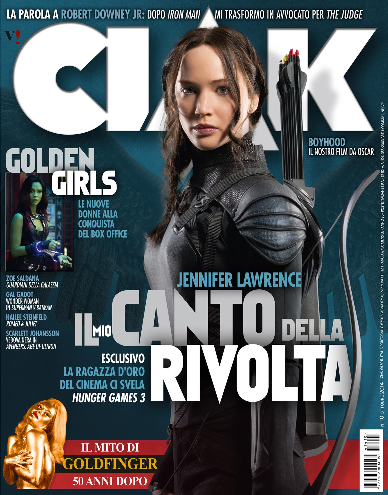 Jennifer Lawrence for Ciak Magazine - October 